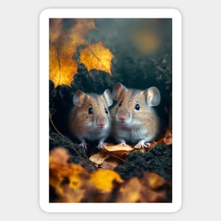 a Couple of cute mouses 1 Sticker